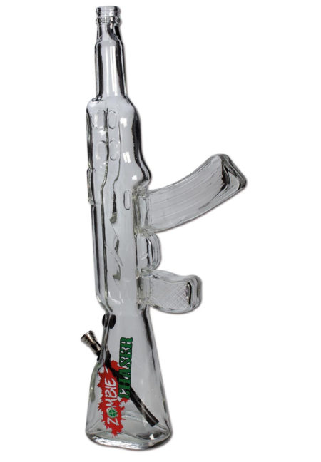 Zombie Chaser AK47 Waffen Bong mit Kickloch