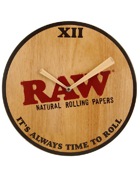 Raw Holz Wanduhr